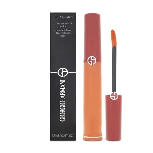 Giorgio Armani Orange Liquid Lipstick Lip Maestro Lip Stick Velvet 302 Orange