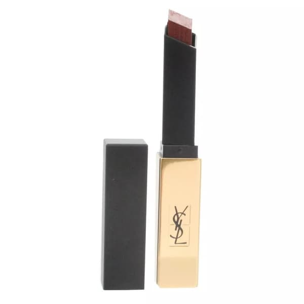 YSL Burgundy Matte Lipstick The Slim Leather Lip Stick 22 Ironic Burgundy
