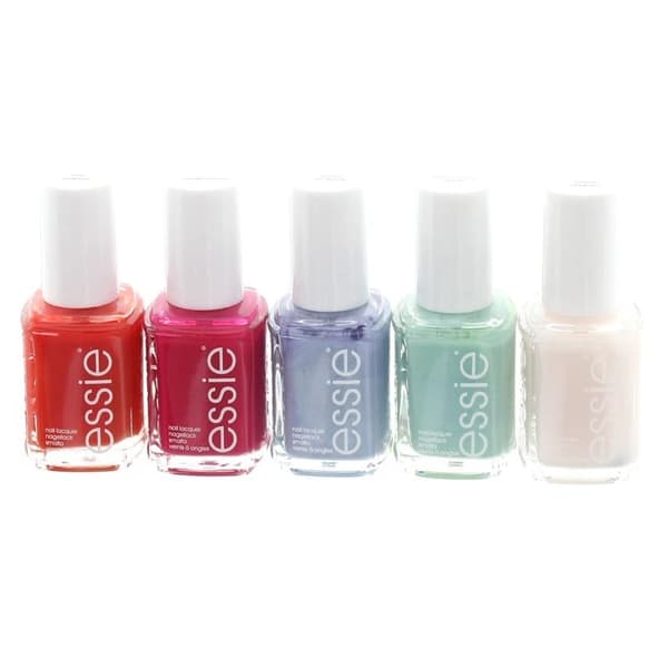 Essie Nail Polish Set 5 x 13.5ml Bright & Pastel Colours Nail Varnish