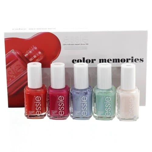 Essie Nail Polish Set 5 x 13.5ml Bright & Pastel Colours Nail Varnish