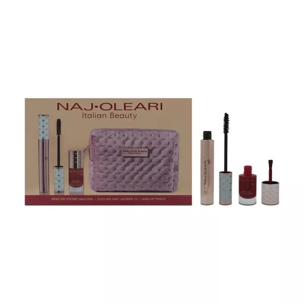 Naj-Oleari Classy Kit Set Makeup Bag With Mascara & Nail Varnish
