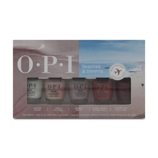 OPI Elegant Sunset Beaches and Dreams Nail Lacquers Mini Gift Set 5 x 3.75ml