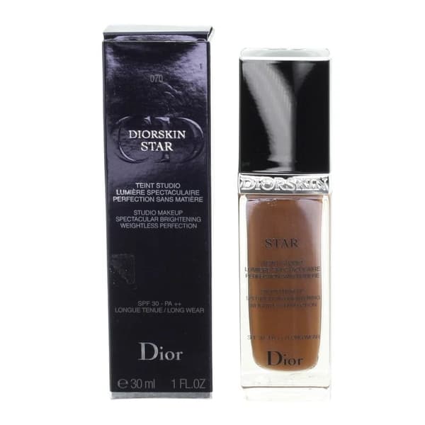 Dior Dark Fluid Foundation 070 Dark Brown Diorskin Star 30ml Studio Makeup -