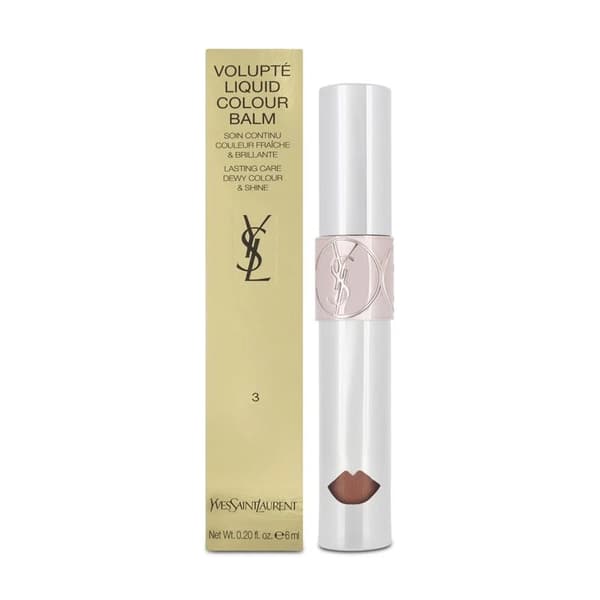 YSL Peach Lip Gloss Volupte Liquid Lip Balm 3 Show Me Yves Saint Laurent -