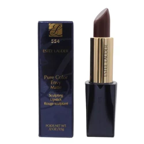 Estee Lauder Lipstick Pure Colour Envy 554 Deep Secret Brown Matte Lip Stick