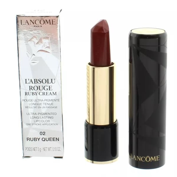 Lancome Red Lipstick L’Absolu Rouge Ruby Cream 02 Ruby Queen -