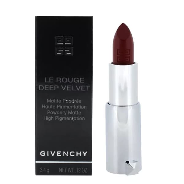 Givenchy Red Lipstick Le Rouge Deep Velvet 37 Rouge Graine Powdery Matte Finish