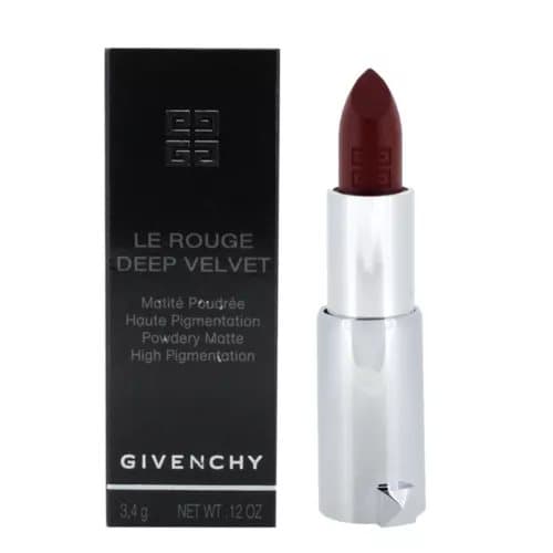 Givenchy Red Lipstick Le Rouge Deep Velvet 37 Rouge Graine Powdery Matte Finish