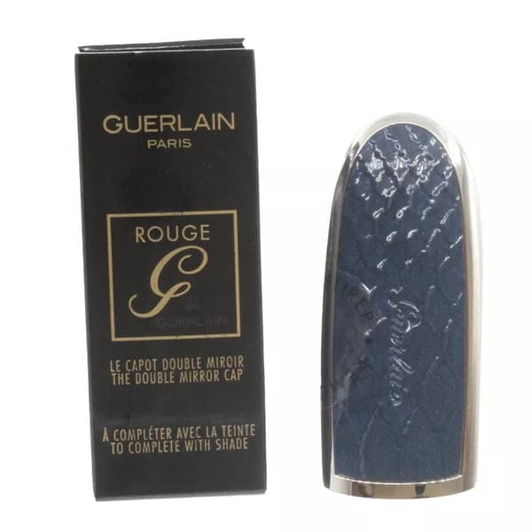 Guerlain Navy Lipstick Case Rouge G Lip Stick Double Mirror Cover Rock’n Navy