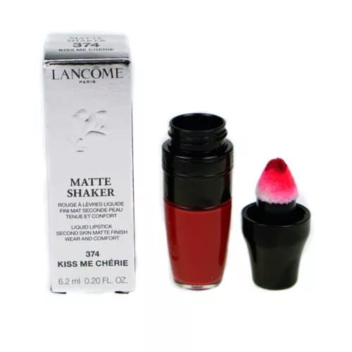 Lancome Lipstick Matte Shaker 374 Kiss Me Cherie Red Matte Liquid Lipstick