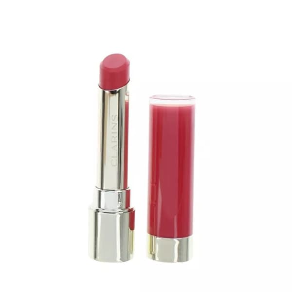 Clarins Pink Lipstick Joli Rouge Lacquer 760L Pink Cranberry Tinted Lip Balm