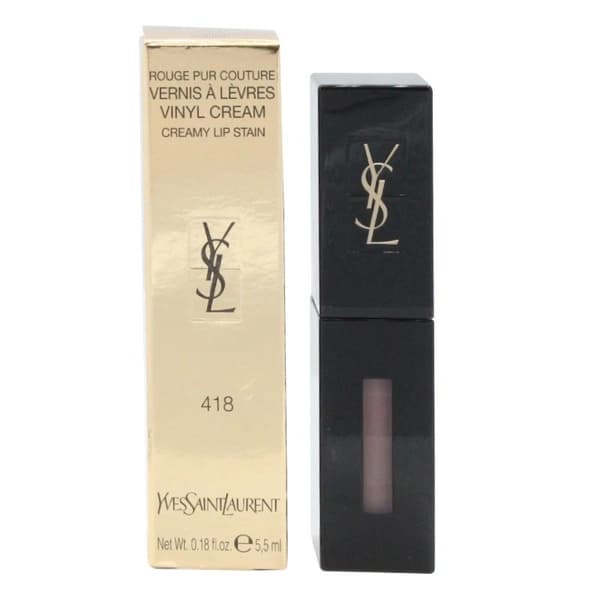 YSL Purple Lip Gloss Lip Stain 418 Purple Sound Creamy Yves Saint Laurent -