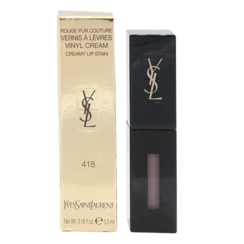 YSL Purple Lip Gloss Lip Stain 418 Purple Sound Creamy Yves Saint Laurent -