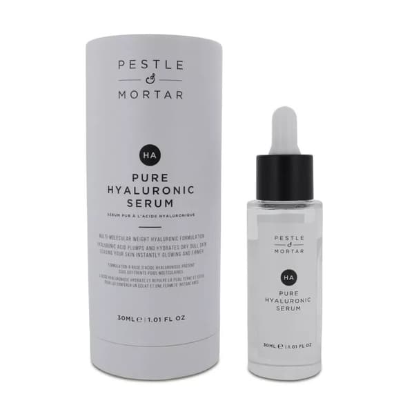 Pure Hyaluronic Acid Serum 30ml Anti Ageing Skincare HA Pestle & Mortar