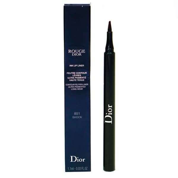 Dior Red Lip Liner Pen Rouge Ink Lipliner Felt Pen 851 Shock Dark Deep Red -