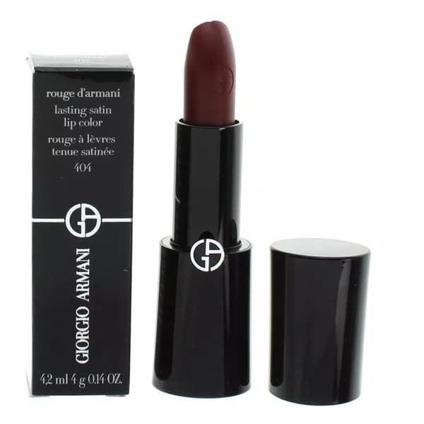 Giorgio Armani Red Lipstick Rouge D’Armani Lasting Satin 404 Flamboyant