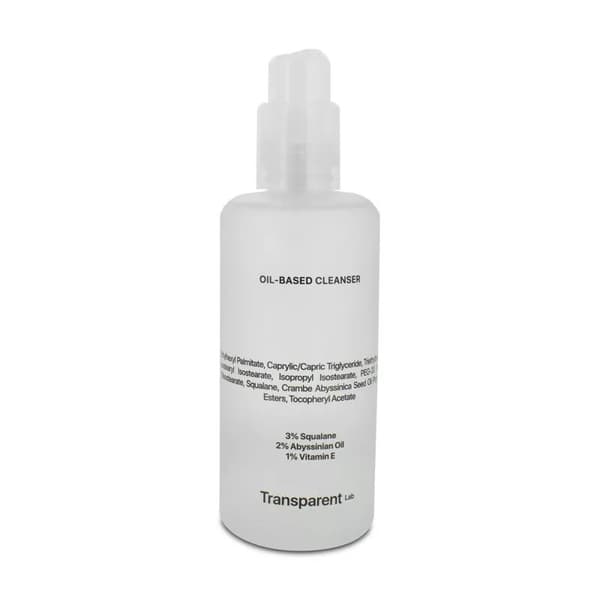 Niche Beauty Transparent Lab Oil Based Cleanser 200ml Unfiltered Make up Remover