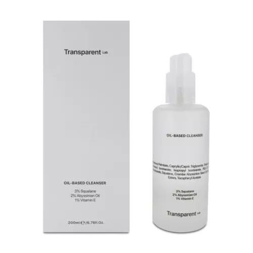 Niche Beauty Transparent Lab Oil Based Cleanser 200ml Unfiltered Make up Remover