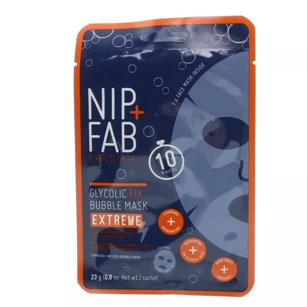 Nip+Fab Face Masks Glycolic Fix Extreme Bubble & Dragon’s Blood Plumping Mask