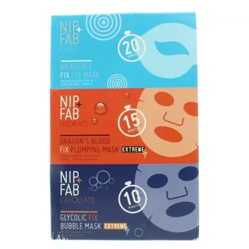 Nip+Fab Face Masks Glycolic Fix Extreme Bubble & Dragon’s Blood Plumping Mask