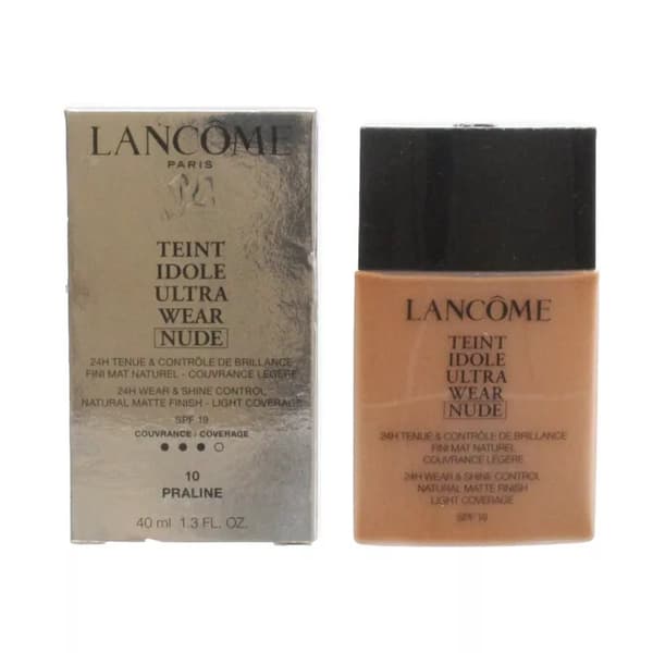Lancome Dark Foundation Teint Idole Ultra Wear Nude 10 Praline 40ml SPF 19