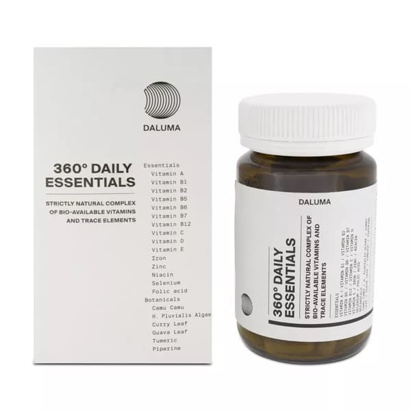 120 x Daily Vitamin Tablets Vegan Natural Complex Botanical 360° Daluma