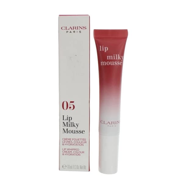 Clarins Pink Lip Milky Mousse 05 Milky Rosewood Hydrating Lipstick -