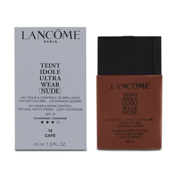 Lancome Dark Foundation Teint Idole Ultra Wear Nude 16 Cafe 40ml SPF 19 Makeup