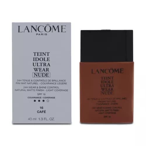 Lancome Dark Foundation Teint Idole Ultra Wear Nude 16 Cafe 40ml SPF 19 Makeup