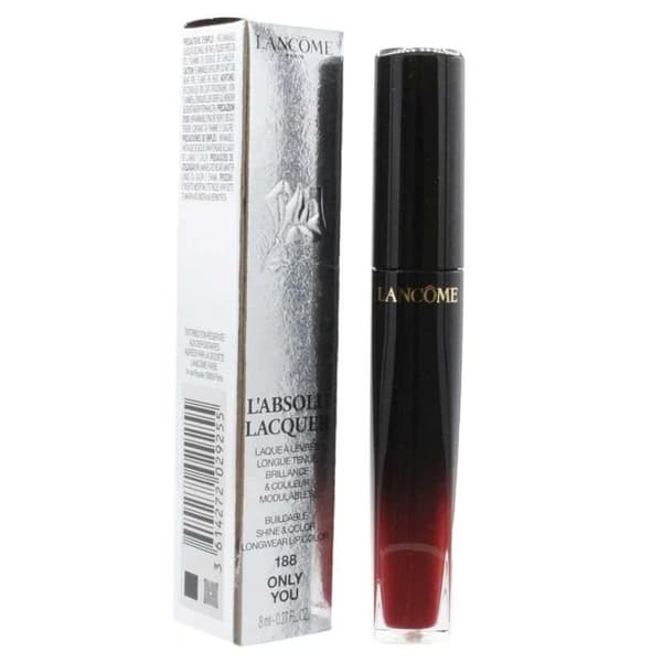 Lancome Red Lipstick L’Absolu Lacquer Shine Lip Stick 188 Only You 8ml -