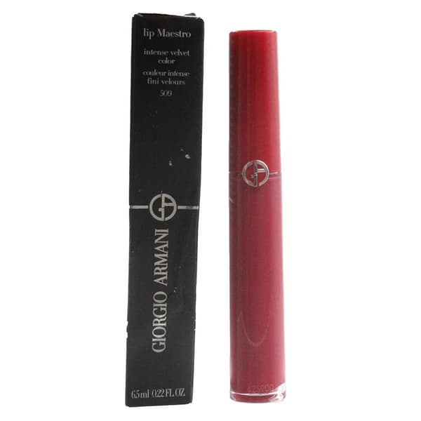 Giorgio Armani Pink Lipstick Lip Maestro Red Velvet Liquid Lip Ruby Rude 509