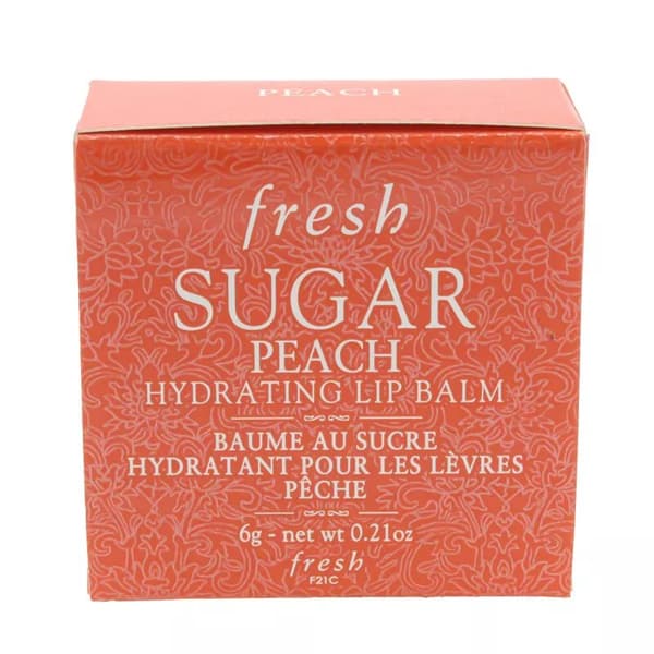 Fresh Sugar Lip Balm Peach Hydrating Lip Treatment Dry Lips Soothing Nourishing