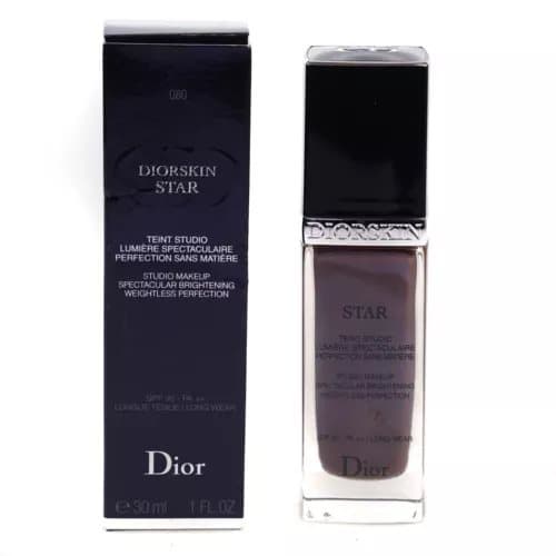 Dior Dark Brown Foundation Diorskin Star Teint Studio Makeup 080 Ebony -