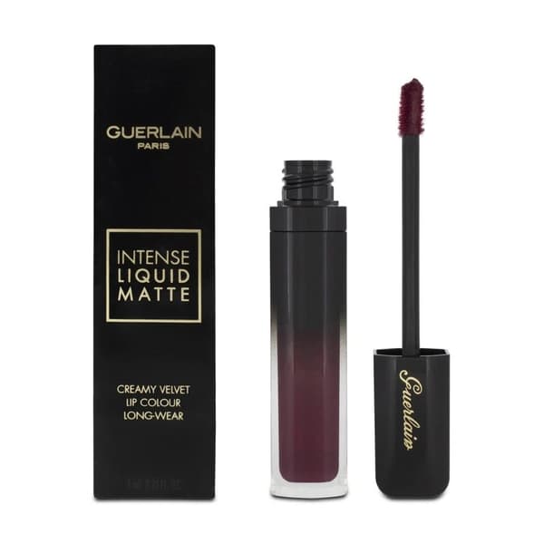 Guerlain Red Liquid Lipstick Intense Matte Creamy Velvet M69 Attractive Plum