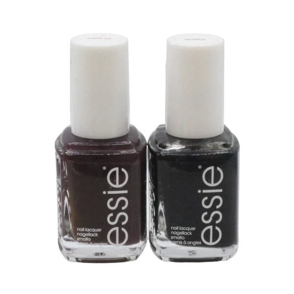 Essie Black Nail Polish Gift Set Carry On 104 Plum Nail Varnish 88 Licorice