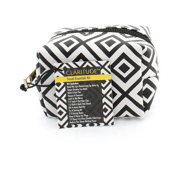 Travel Essentials Kit Mini Travelling Cosmetic Bag Set Claritude By Amber House