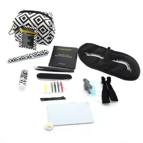 Travel Essentials Kit Mini Travelling Cosmetic Bag Set Claritude By Amber House