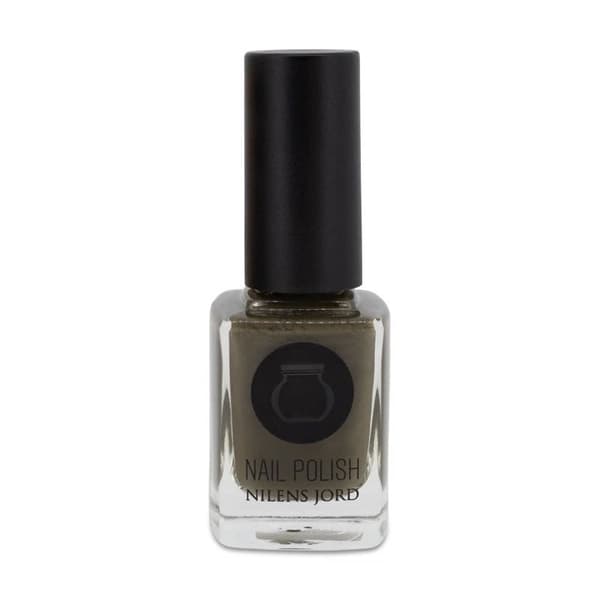 Nilens Jord Green Nail Polish No 642 Dark Olive Nail Varnish Wide Brush
