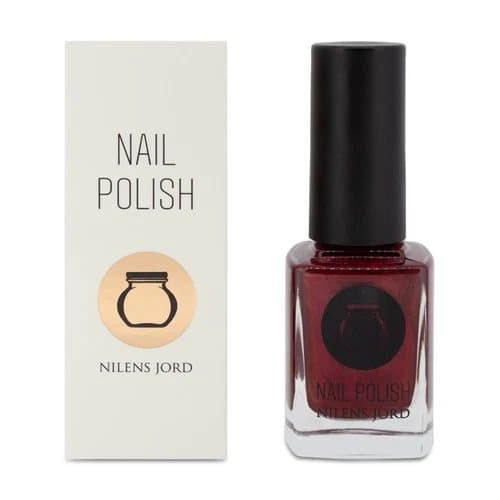 Nilens Jord Red Nail Polish No 6605 Cabaret Nail Varnish Long Lasting Wide Brush