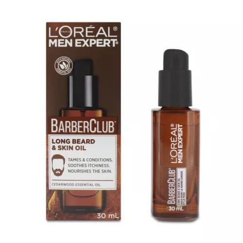 L’Oreal Men 30ml Expert Barber Club Long Beard and Skin Oil with Essential Oils
