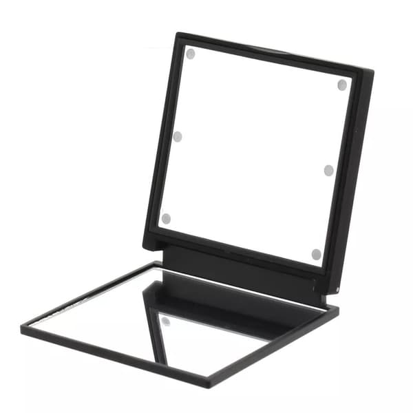 Flo Mirror LED Lights Black - Ladies Makeup Travel Mirror