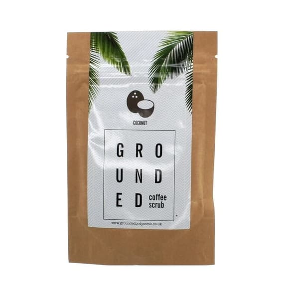 Coconut Face & Lip Scrub Coffee Body Scrub Pre Tan Exfoliator Kit By Grounded