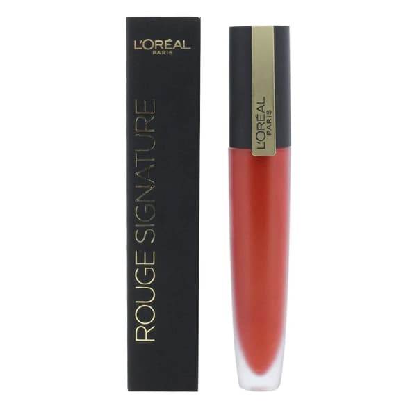 L’Oreal Red Liquid Lipstick Rouge Signature Lip Stain 115 I Am Worth It