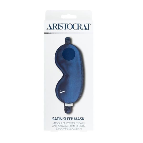 Aristocrat Satin Sleep Mask Blue Eye Cover Blackout Blindfold