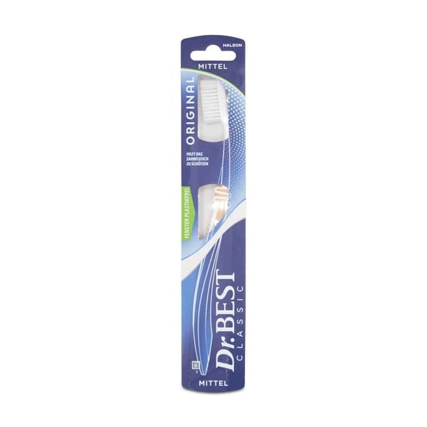 Adult Toothbrush Classic Original Medium Bristles Pack of 3 By Dr. Best