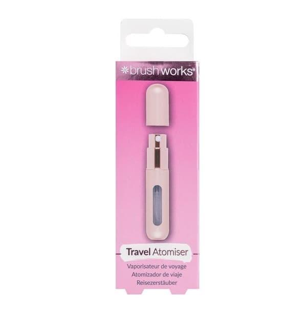 Brushworks Perfume Travel Atomiser Fragrance - Pink