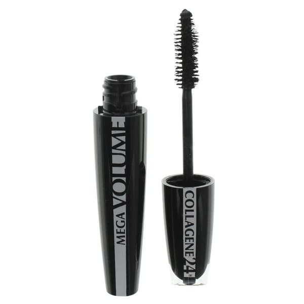 Loreal Paris Black Mascara Mega Volume Collagene 24H 9ml Full Size -