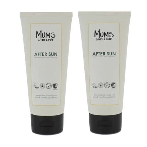 After Sun Lotiion Sensitive Skin Mums With Love 200ml x 2 Aftersun Aloe Vera