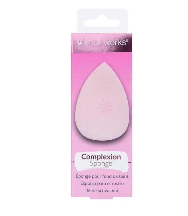 Brushworks Make Up Sponge Complexion Latex Free Makeup Applicator Damp & Dry