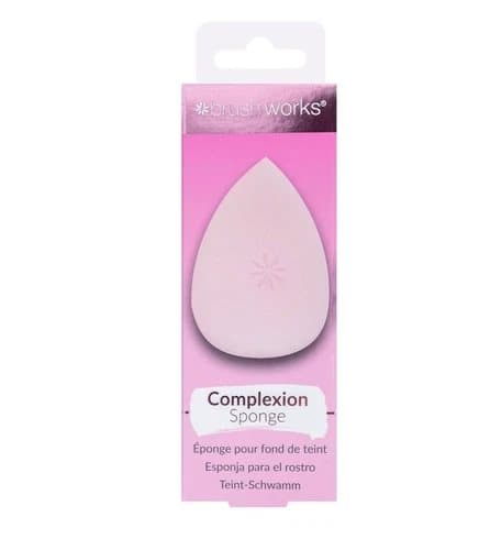 Brushworks Make Up Sponge Complexion Latex Free Makeup Applicator Damp & Dry